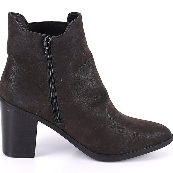 Mia Sunset Western Boots Heel Ankle Booties Black Size 10 - Picture 2 of 16